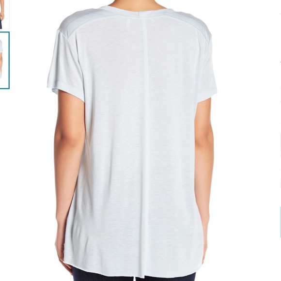 Helmut Lang Deep V-neck Opal Tee (M) NWT - Picture 8 of 8